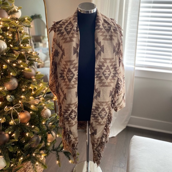 BB Dakota Sweaters - BB Dakota - Women’s Frill Patterned Long Cardigan